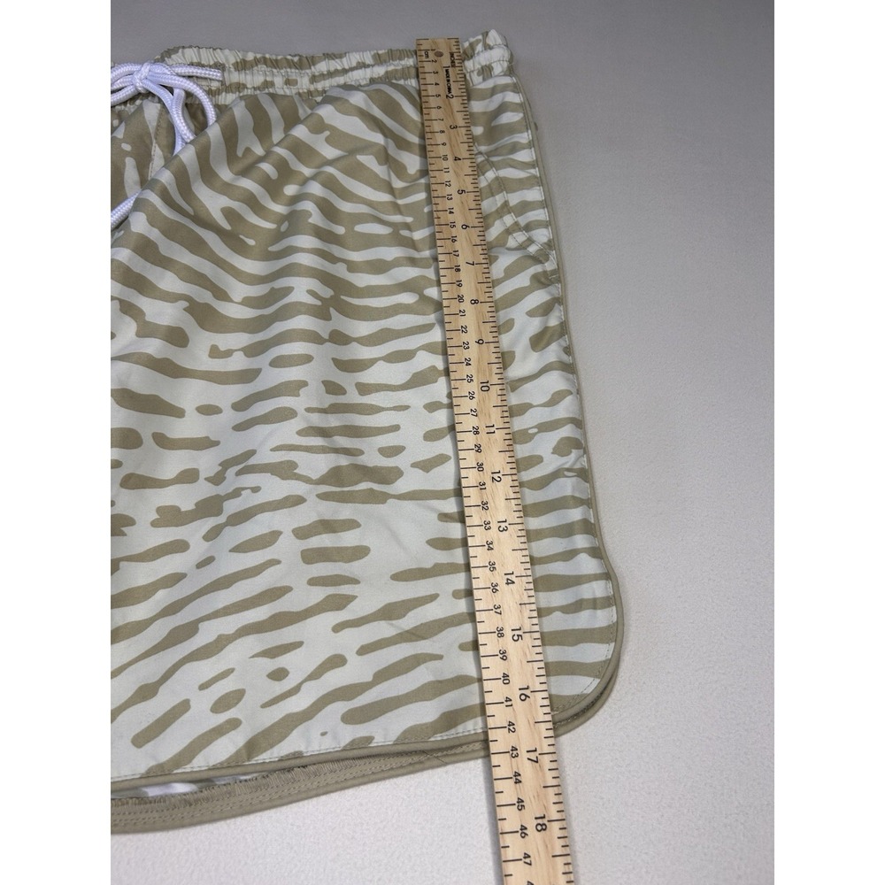 No Boundaries Men's Swim Trunks M 32-34 Tan Zebra Print Board Shorts Lined - Picture 7 of 9